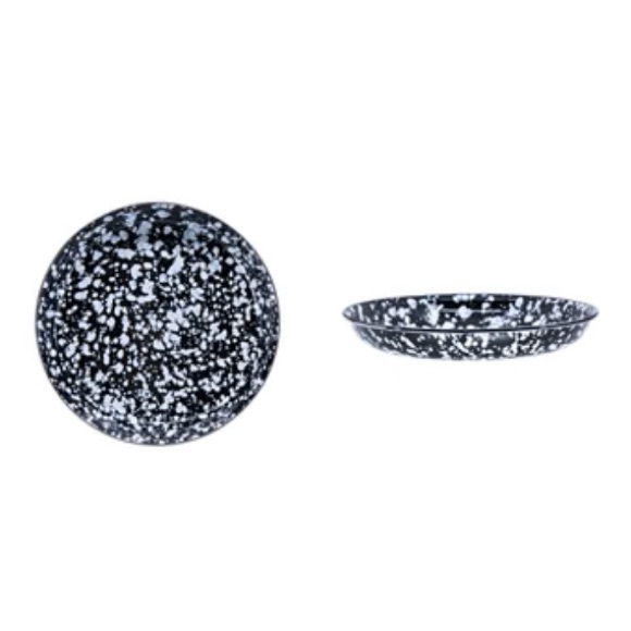 NIB Golden Rabbit Set of 4 Black Swirl Pasta Plates - Picture 13 of 13